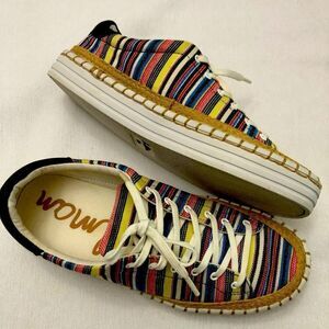 Sam Edelman kavi stripped low top sneakers